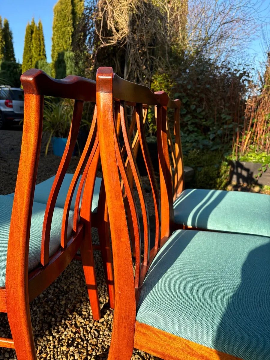Mid century dining chairs x 4 - Image 2