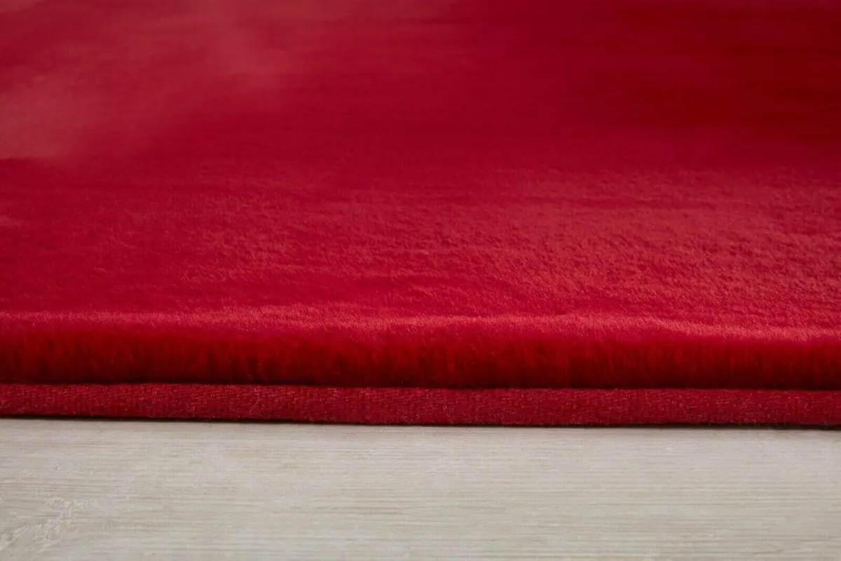 NATURAL FAUX RABBIT FUR Rug Ultra Soft Plush - Image 2