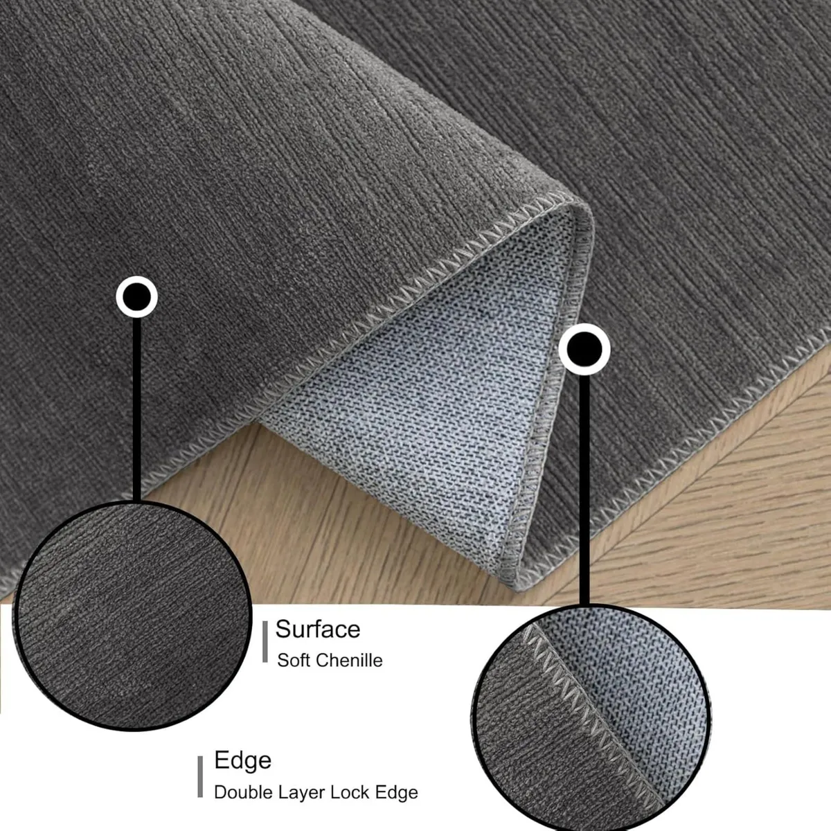 Area Rug - Low Pile Rugs Large Carpets Non-Slip - Image 2