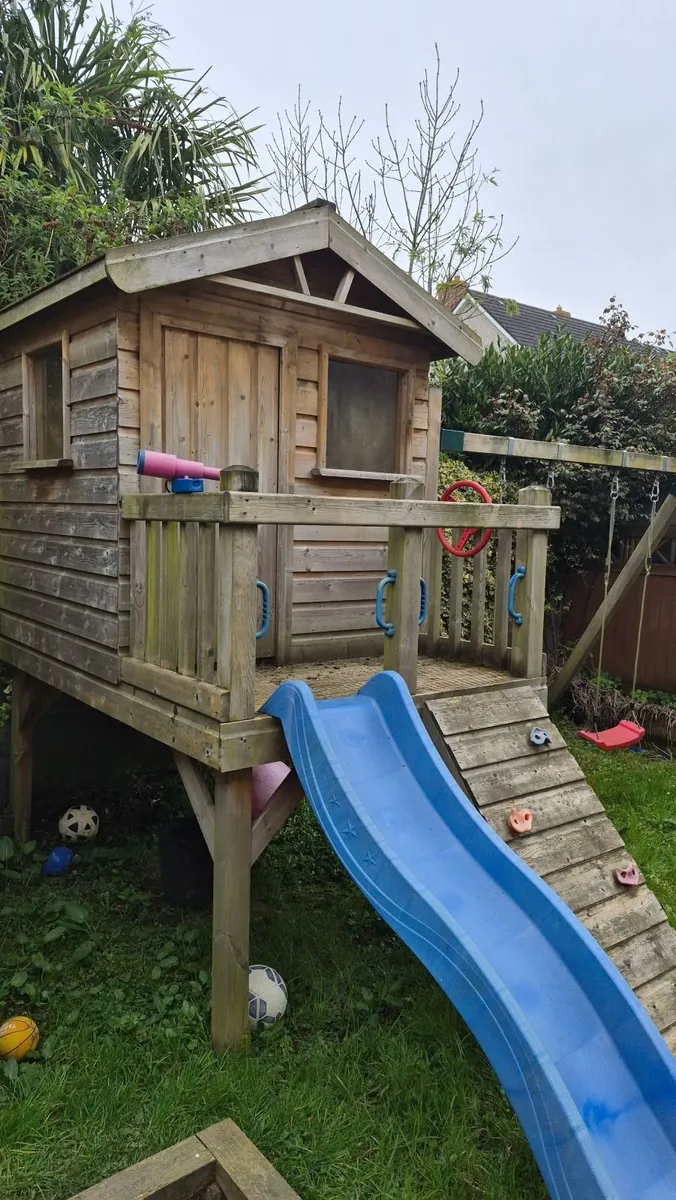 Geppetto Land wooden swing set/ slide/treehouse - Image 3