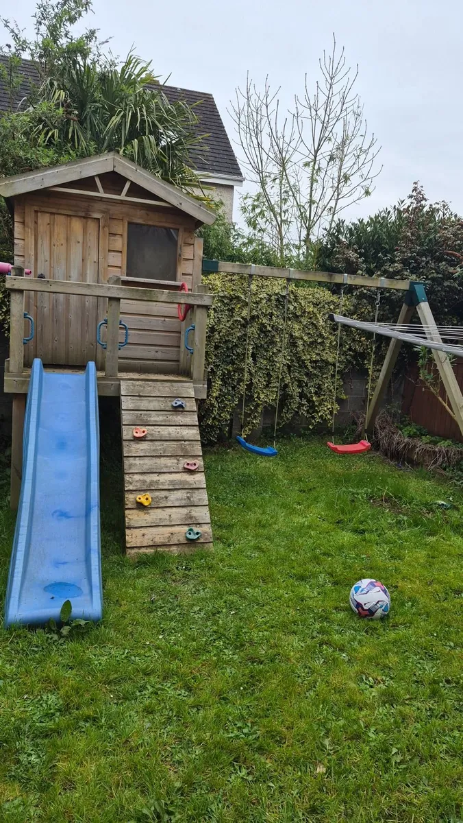 Geppetto Land wooden swing set/ slide/treehouse - Image 4