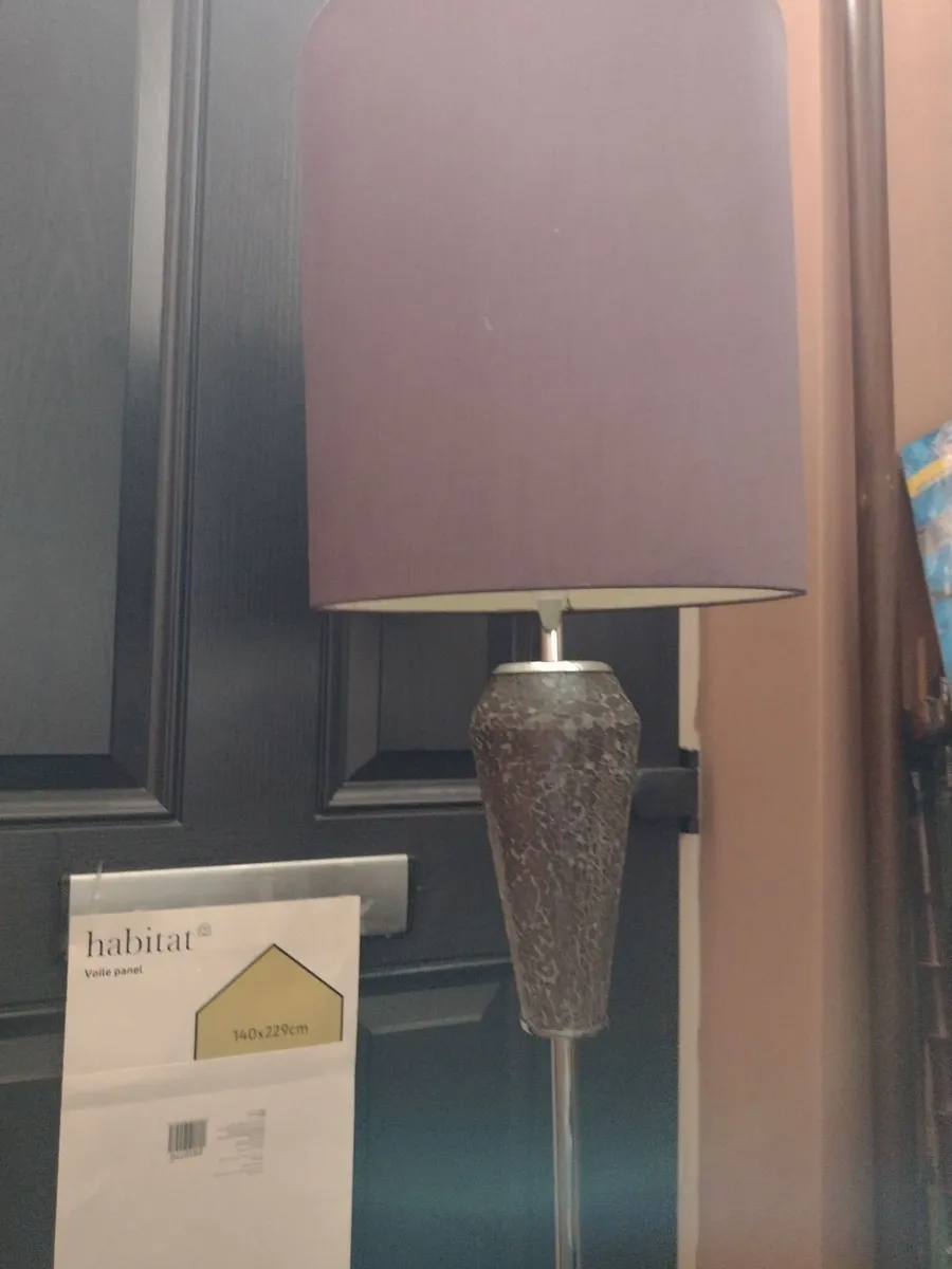 Heavy Tall chrome  floor lamp - Image 4