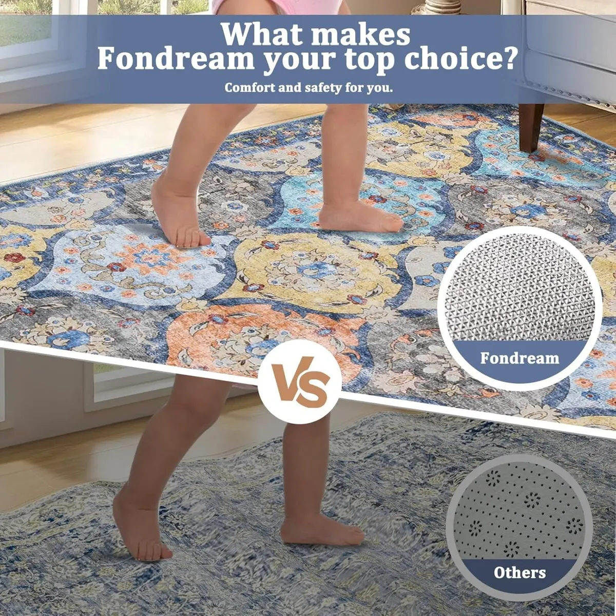 Large Rugs for Living Room 200x300cm Machine - Image 3