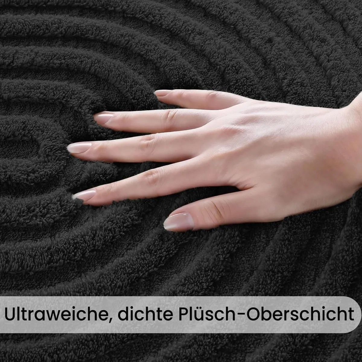 Living Room Rug 200 x 300 cm 3D Black Rugs with - Image 3