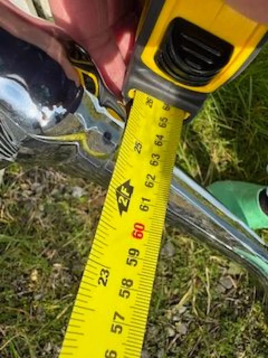 Chrome ceiling mounted shower rail - Image 2