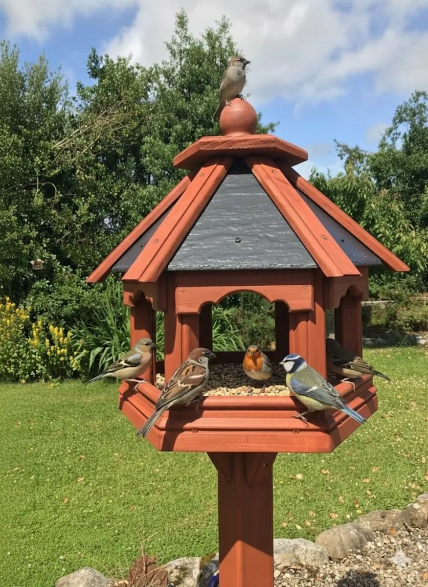 Bird Table feeders Slated Roof - colour choices. - Image 3
