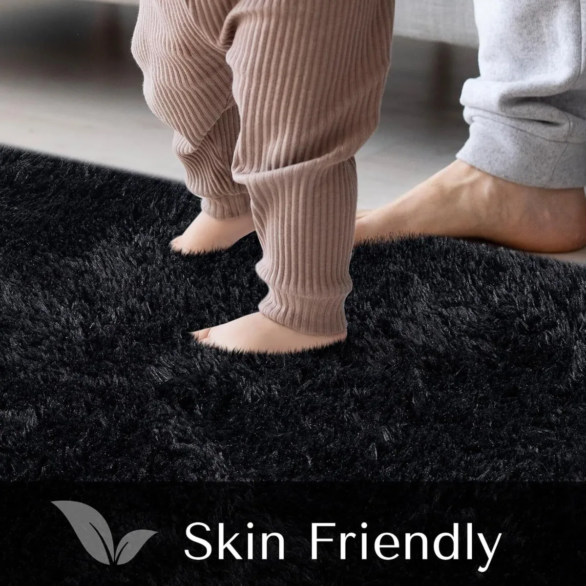 Rugs Living Room 200 x 300 cm Black Area Rug Anti - Image 2