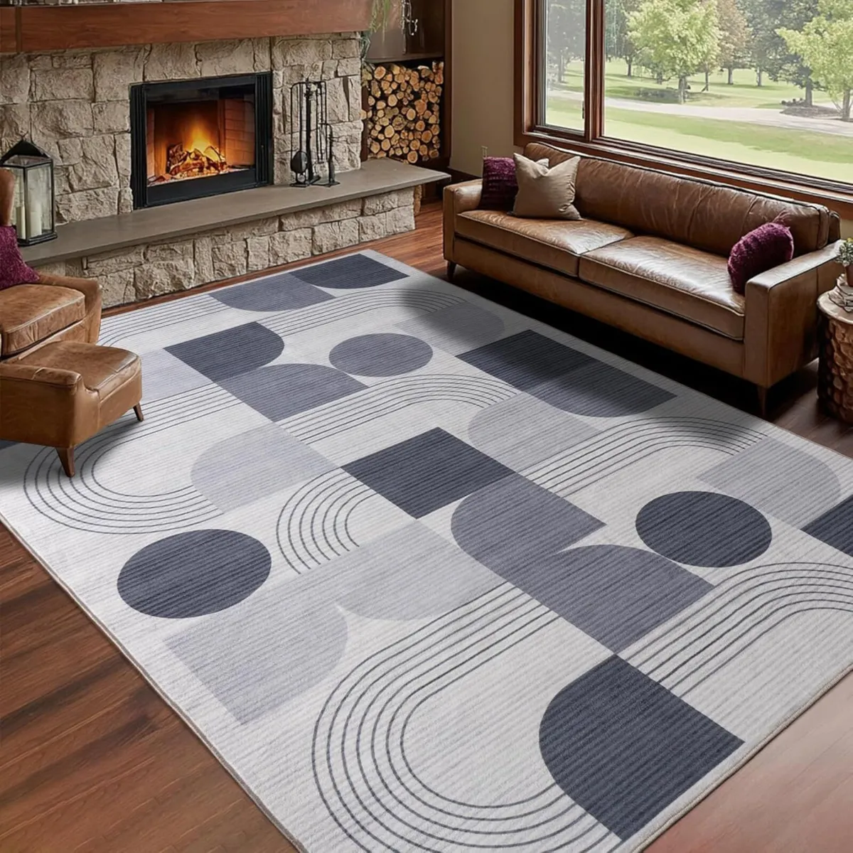 Luxury Large Area Rugs for Living Room Modern - Image 1