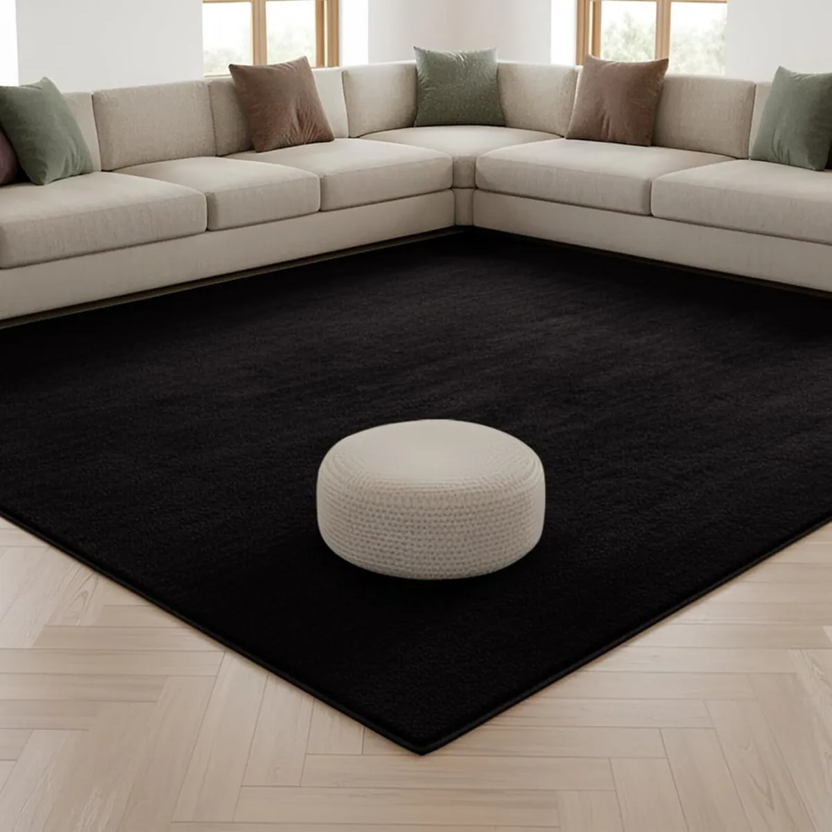 Relax Rugs Living Room 100% Polyester Non Slip - Image 1