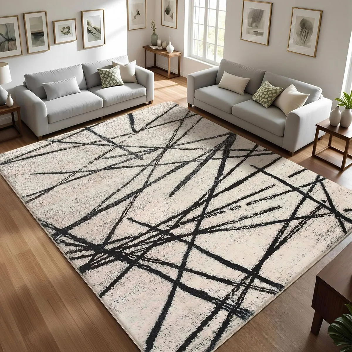 Rugs Living Room Bedroom Rug Modern Short Pile - Image 1