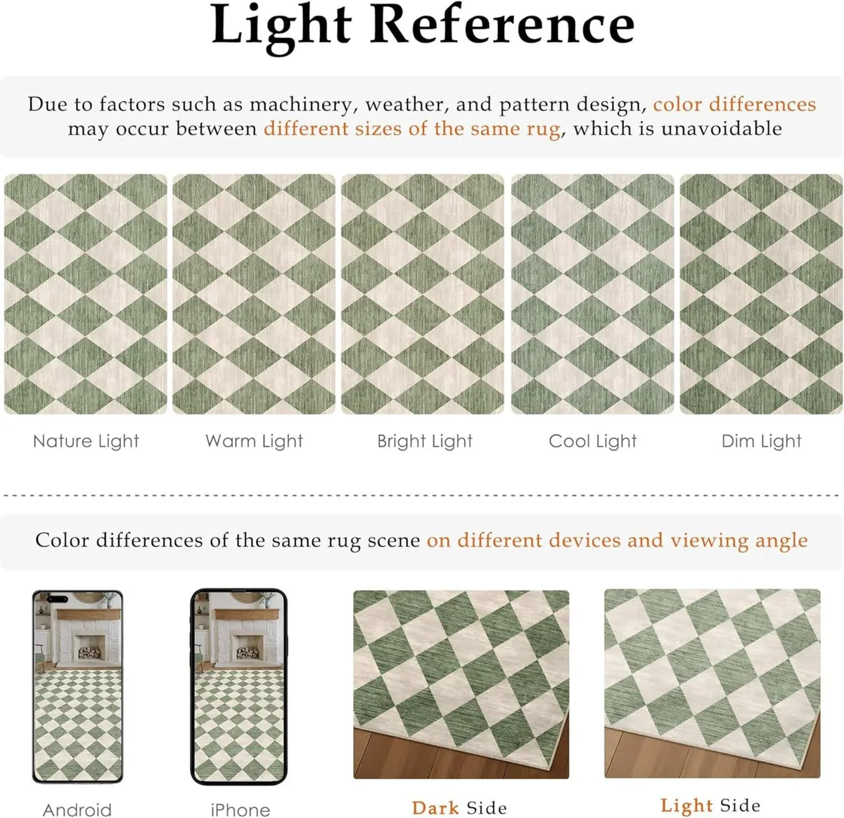 Rugs Living Room Area Rug 200x300cm Green Bedroom - Image 2