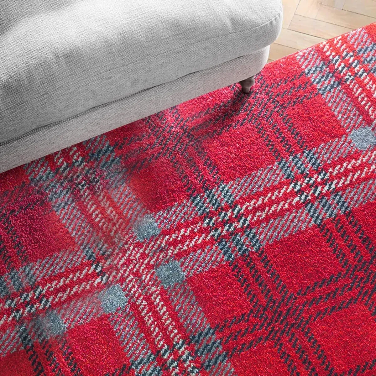 Classic Tartan Check Area Rug for Living Room - Image 3