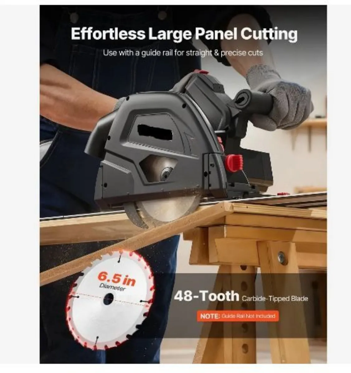 Track Saw, 165.1 mm, Plunge-Cut Circular Saw - Image 3