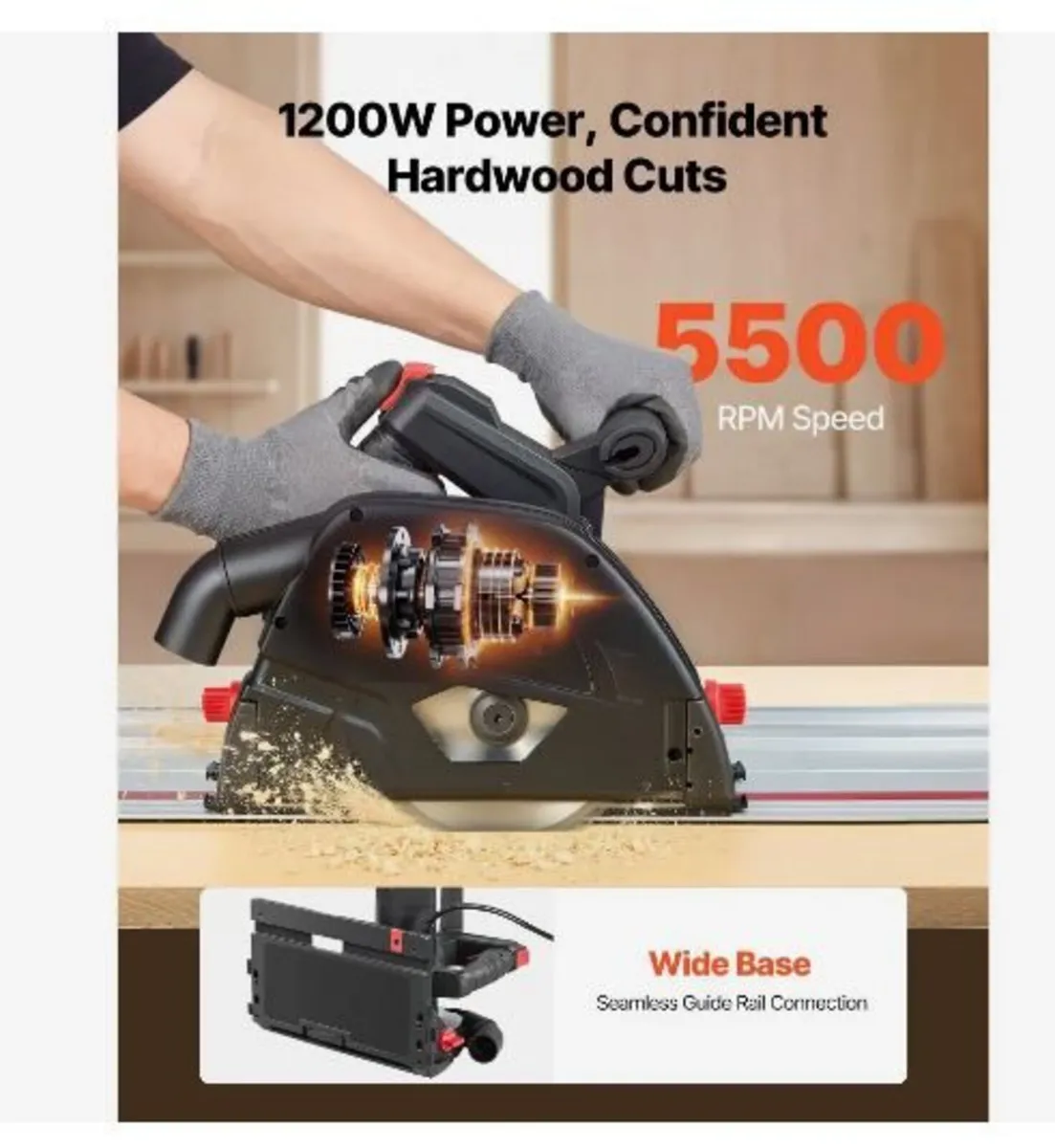 Track Saw, 165.1 mm, Plunge-Cut Circular Saw - Image 2