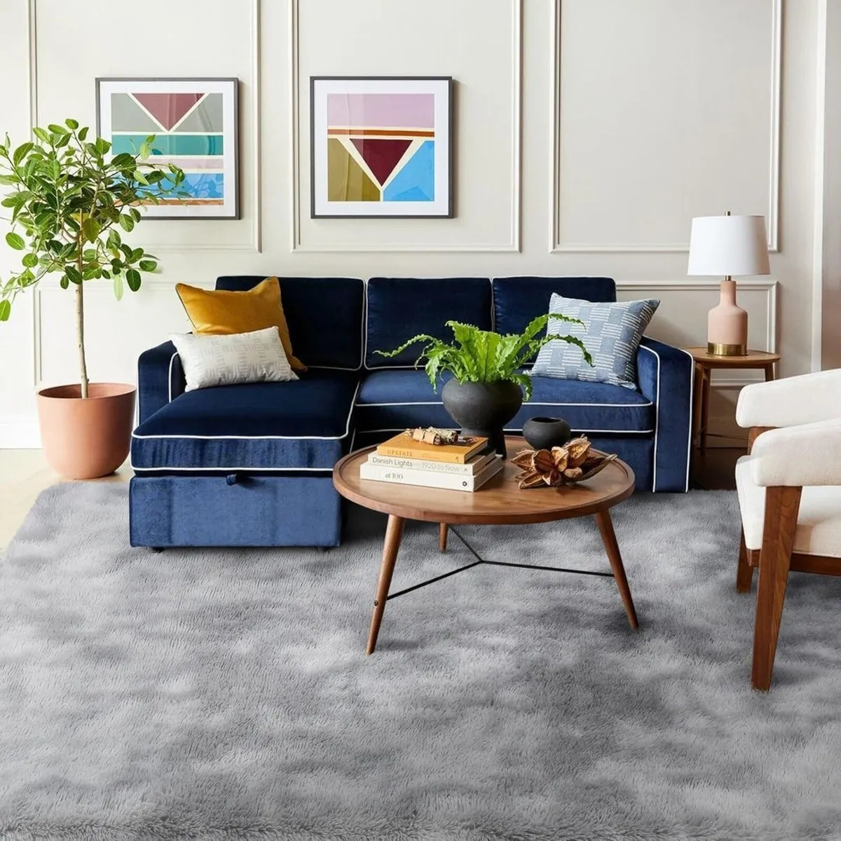 Ultra-Plush Shaggy Area Rug for Bedroom Living - Image 4