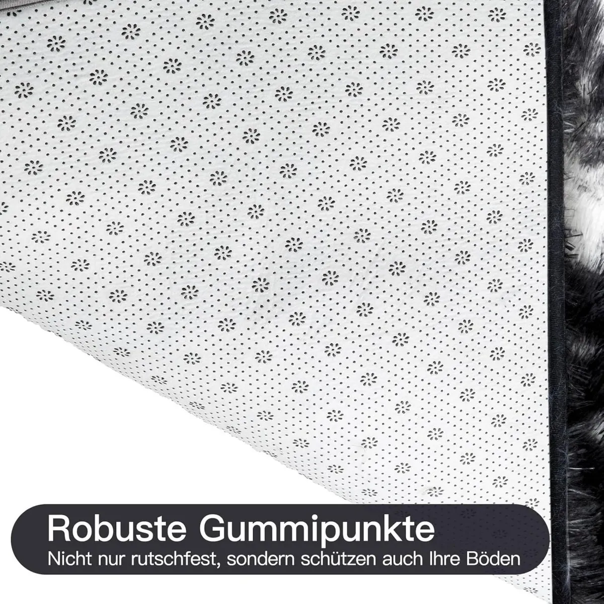 High Pile Rug Grey Living Room 200 x 300 cm - Image 4