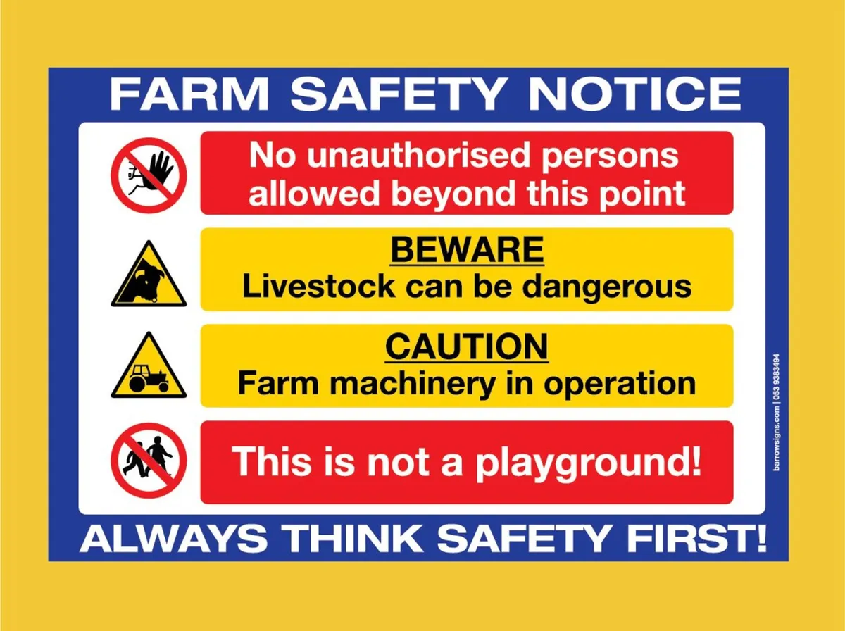Safety and Warning Signs for Irish Farms - Image 1