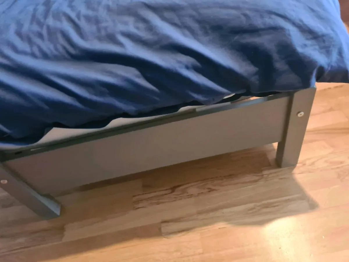 2 x Grey single beds - Image 2