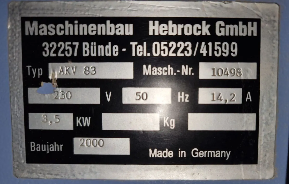 Hebrock edger AKV83 - Image 4