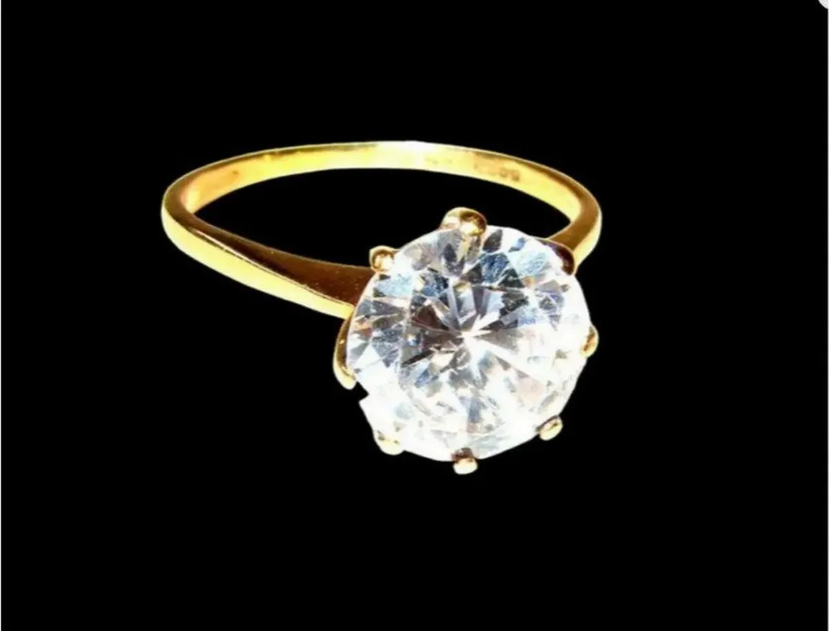 Vintage Hallmarked 9ct Gold Solitaire - Image 2