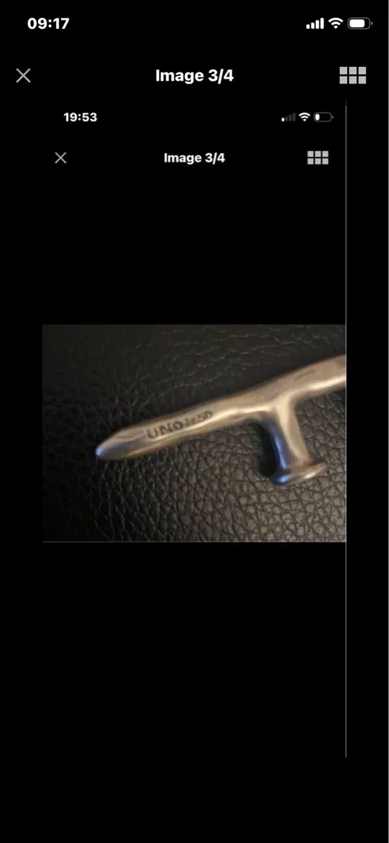 Large ‘F’ Initial on Silver Chain - Image 3