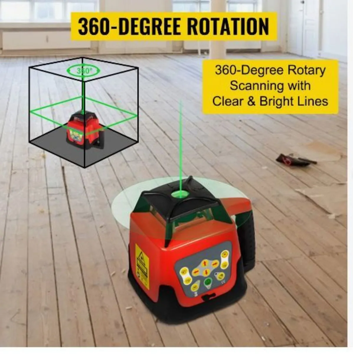 Green Rotary Laser Level Kit - Image 3
