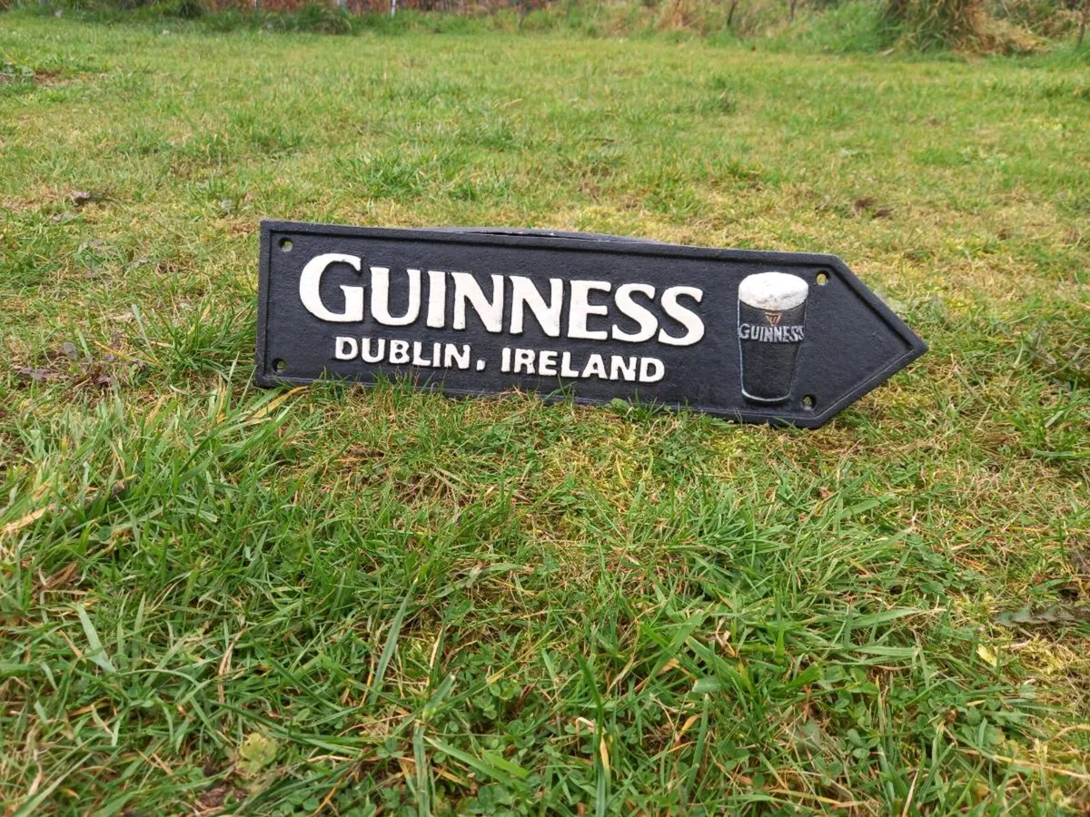 Guinness Cast Iron Sign - Image 1