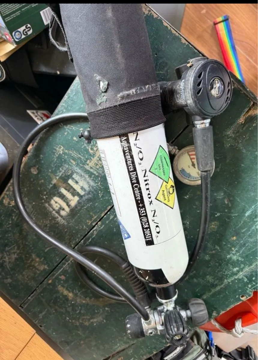 Scuba diving pony bottle and reg - Image 2