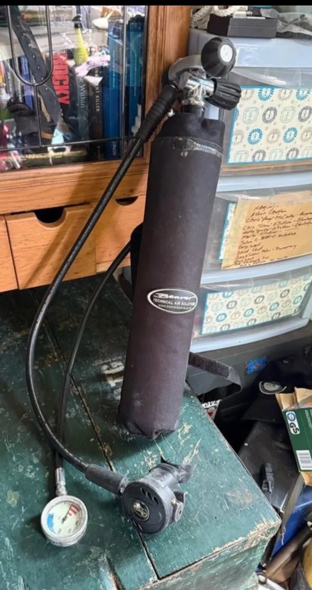 Scuba diving pony bottle and reg - Image 1