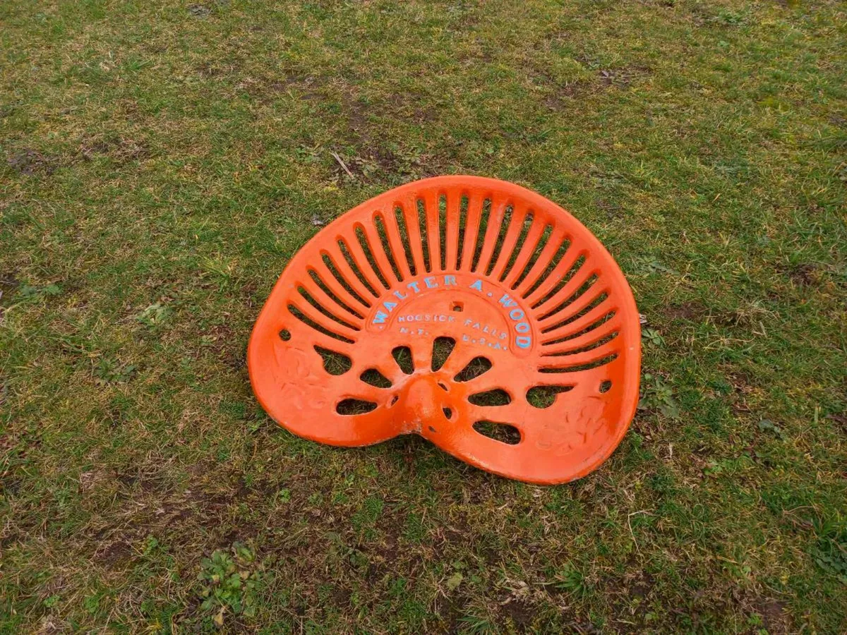Walter A Wood Cast Iron Tractor Seat - Image 1