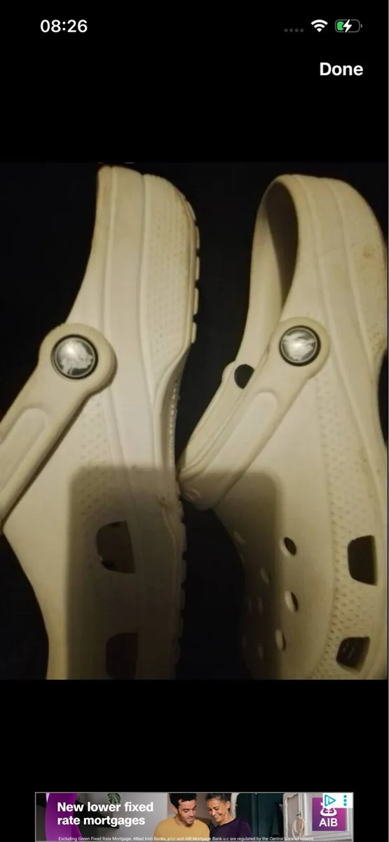 Men’s white crocs - Image 2