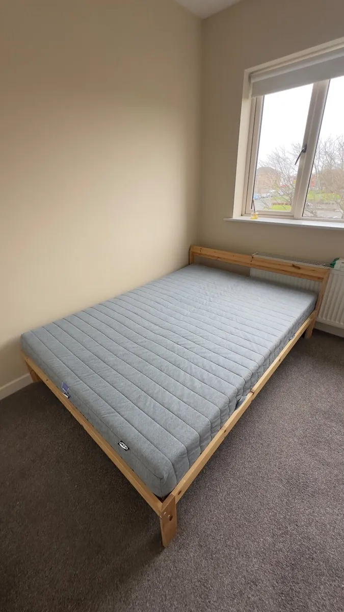 bed with mattress - Image 2