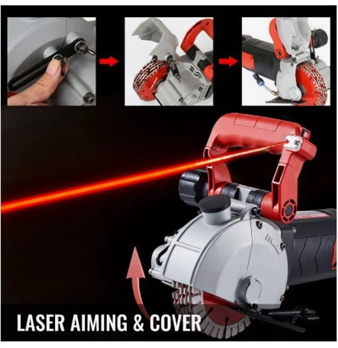 Wall Chaser, 34 mm Cutting Depth Wall Cutting - Image 4