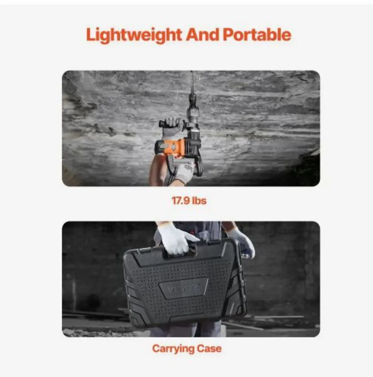 Demolition Jack Hammer Concrete Breaker 1400W - Image 3