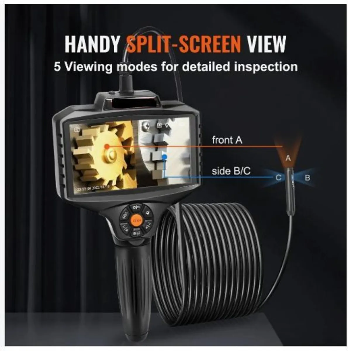 Triple Lens Inspection Camera with Light, 12.7cm - Image 3