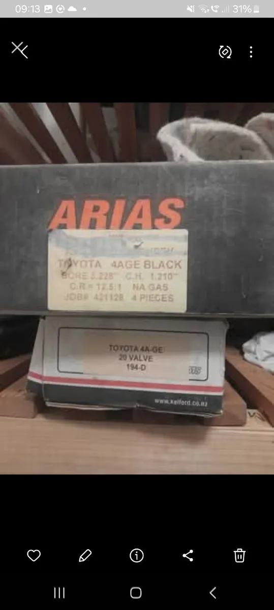 Toyota  4age 20v Kelford cams - Image 1