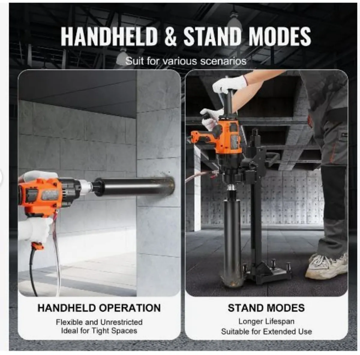 Core Drill Machine 2.03-18 cm Dia 2600W - Image 2