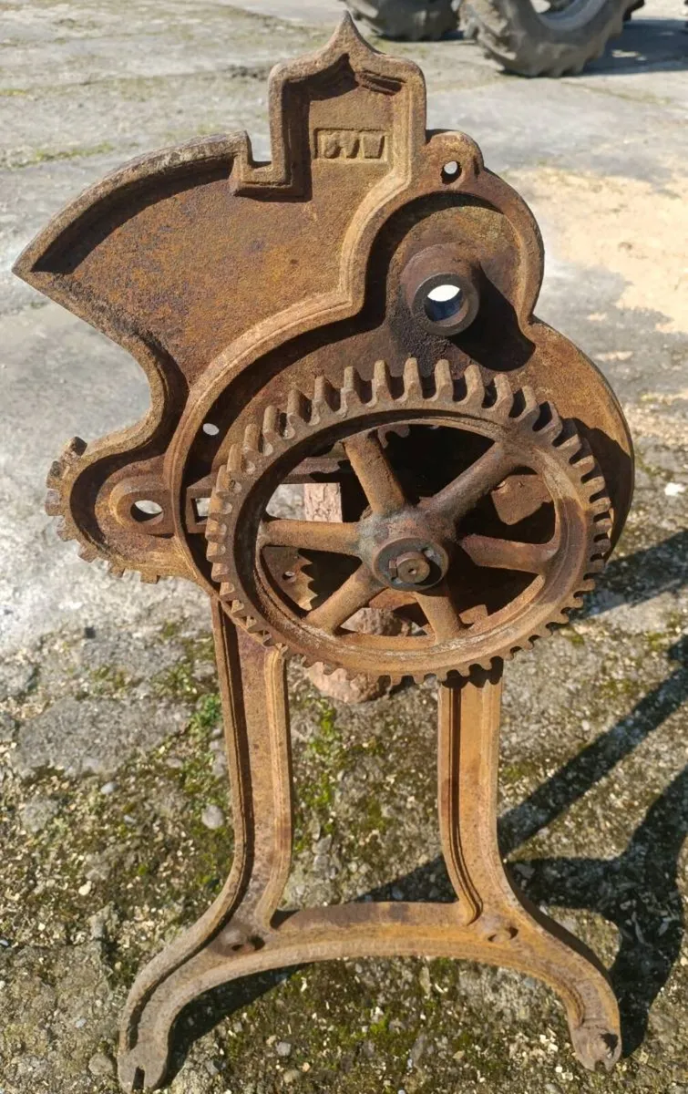 Antique Wheel & Table Legs - Image 2