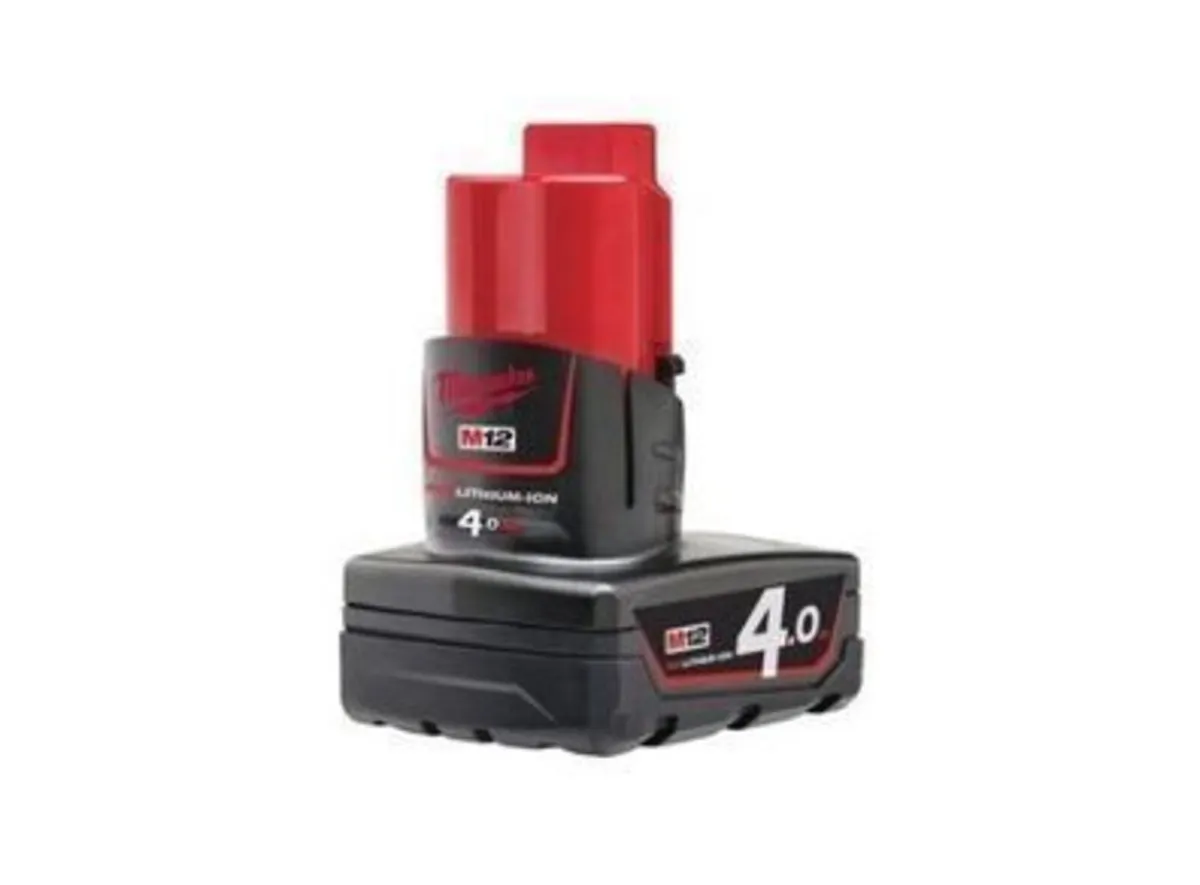 Milwaukee M12 M12B4 12v 4Ah Red Li-Ion Battery
