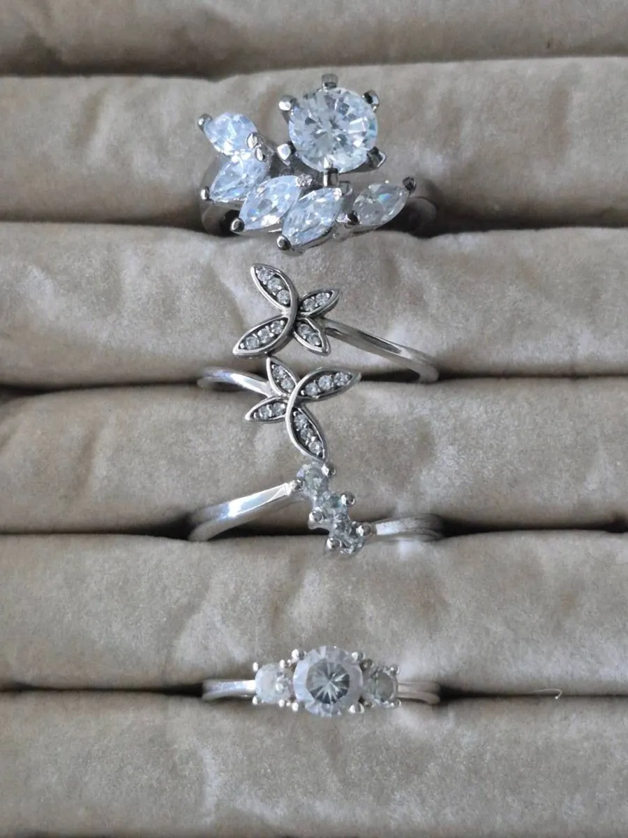 925 Silver Rings - Various (x19) - Image 4