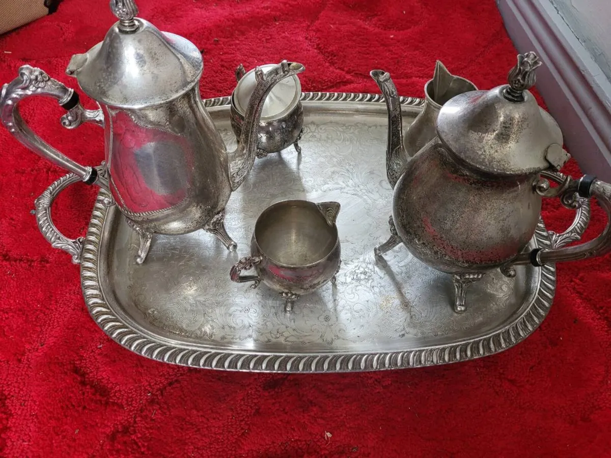 Silver plate tea set - Image 1