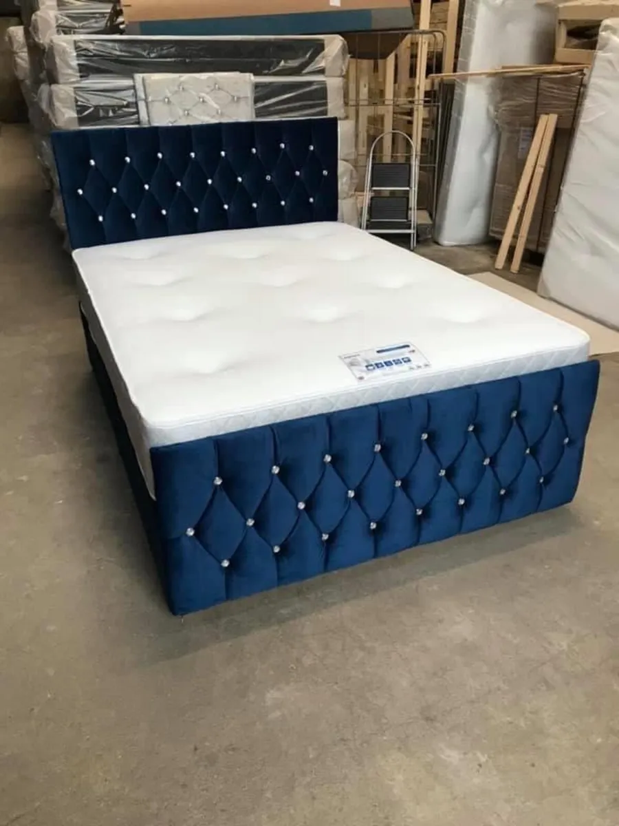 Plush Sandy Divan Beds With Mattresses - Image 1