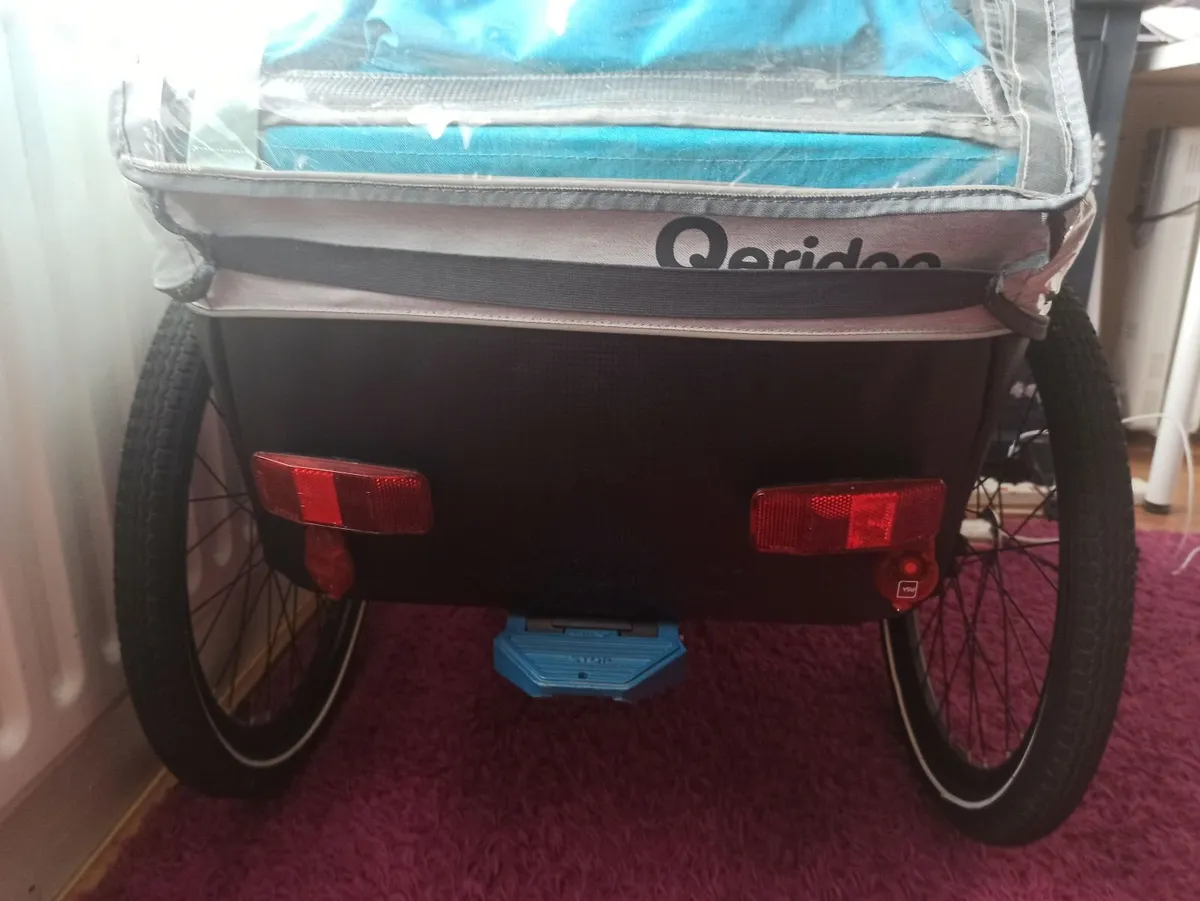 Qeridoo Kidgoo 1 Children's Bicycle Trailer for 1 - Image 2