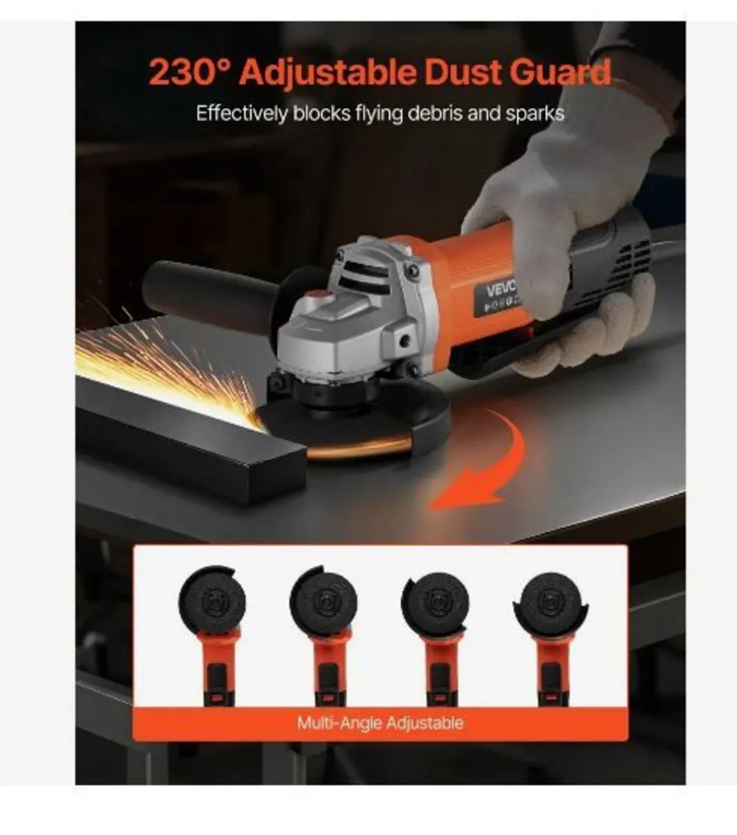 Angle Grinder, 114.3mm Electric Grinder Power - Image 3