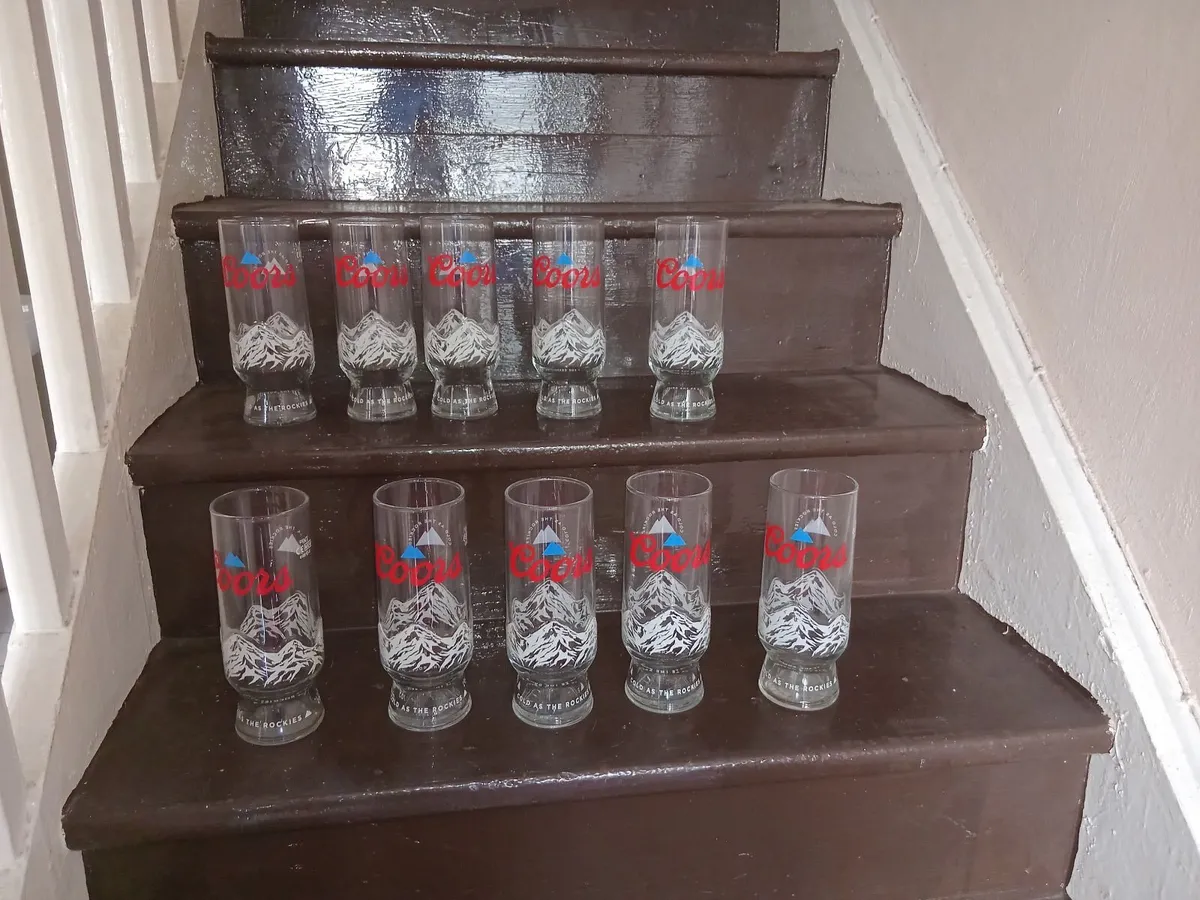 10 COORS PINT GLASSES