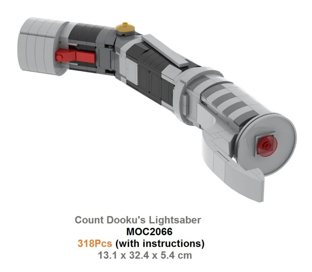 Star Wars Count Dooku Lightsaber Hilt Minifigure - Image 2