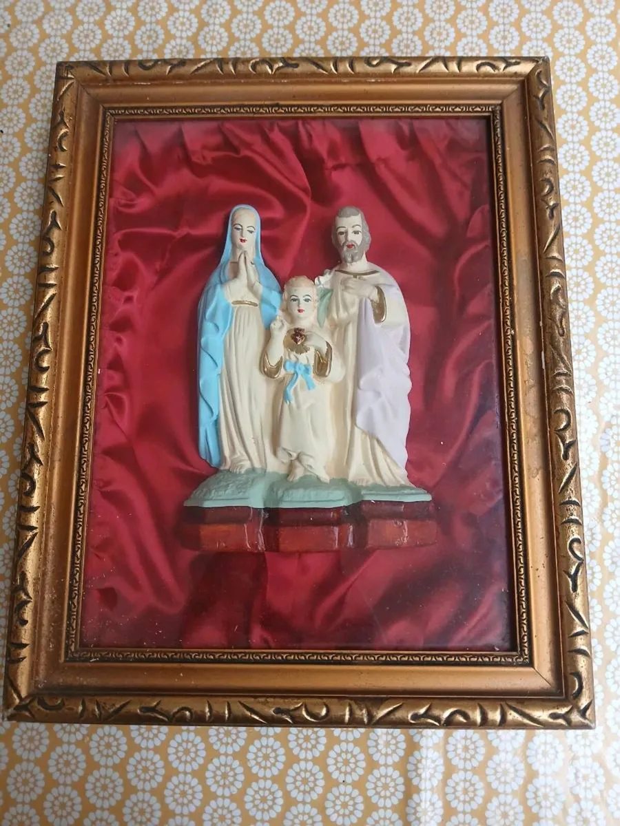 Antique religious wall picture - Image 1