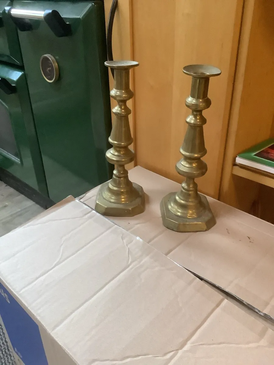 Brass candlestick over 60yrs old.