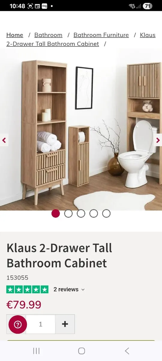 Bathroom storage press - Image 2