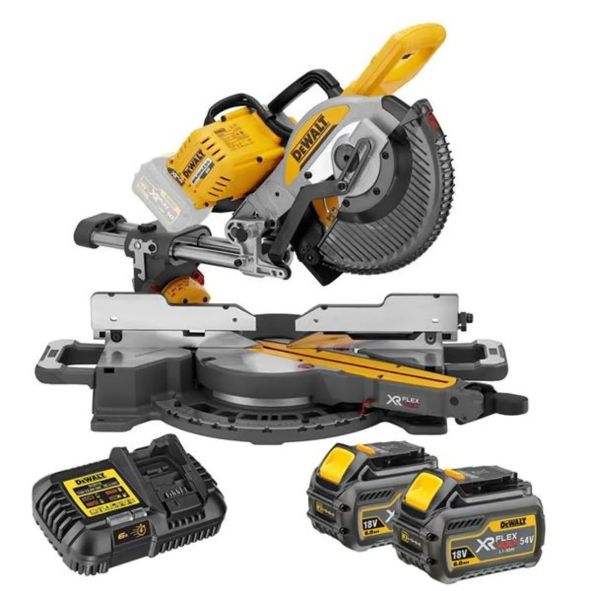 DeWalt 54v 250mm 10" Mitre Saw Kit 2 x 6Ah - New